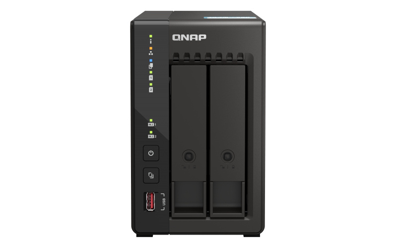 QNAP TS-253E NAS de 2 Bahías, Intel Celeron J6412 2GHz, SATA III, Negro ― No Incluye Discos Duros
