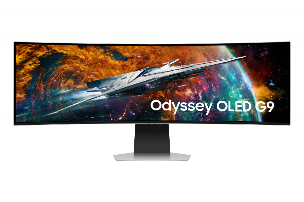 Monitor Curvo Samsung Odyssey G9 G95SC OLED 49", Ultra Wide, FreeSync, 240Hz, HDMI, Bocinas Integradas (2x 10W), Plata