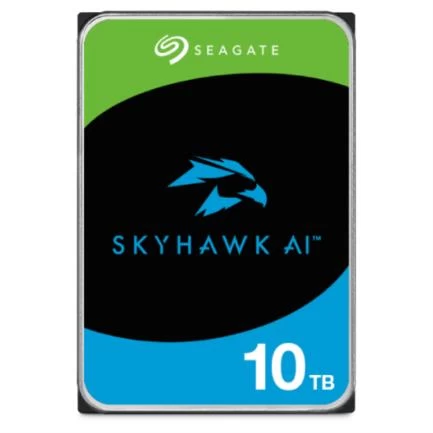 Disco Duro Seagate 10TB, para Videovigilancia SkyHawk AI, 6 Gbit/s, 3.5 PULG, SATA III, 7200RPM, 256MB Cache