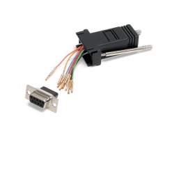Startech.com adaptador conversor modular db9 serie a rj45 hembra a hembra - adaptador serie - db-9 (h) a rj-45 (h) - para p/n: icusb2324852, icusb422