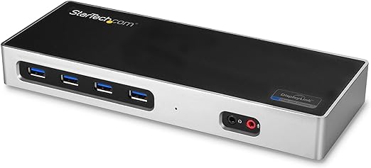 Startech.com docking station usb tipo c para portátiles de 2 puertos displayport o hdmi - replicador de puertos usbc displaylink 4k - estación de conexión - usb-c / thunderbolt 3 - 2 x hdmi