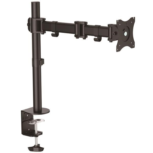 Soporte de escritorio para un monitor brazo articulado para montaje de pantallas de hasta 27 pulgadas montaje vesa de acero negro startechcom mod armpivot
