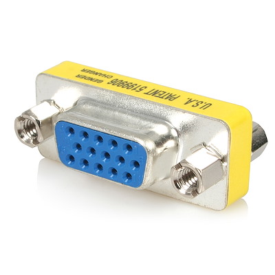 Startech.com adaptador cambiador de género vga - acoplador unión de conectores hd15 hembra a hembra - cambiador de macho a hembra vga - hd-15 (vga) (h) a hd-15 (vga) (h) - para p/n: dp2vgam