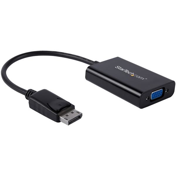 Adaptador de Video DisplayPort - VGA con Audio, Negro