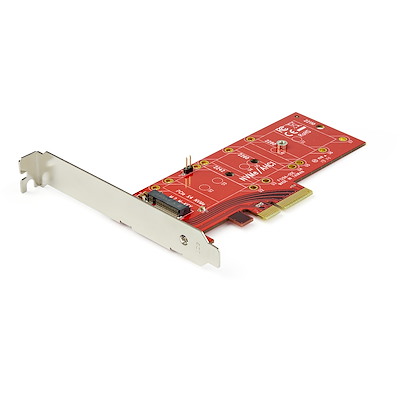 Startech.com adaptador pci express 3.0 x4 a m.2 para ssd - ngff ahci o nvme - adaptador de interfaz - m.2 - expansion slot to m.2 - m.2 card - pcie x4 - rojo - para p/n: bndtb10gi, bndtb210