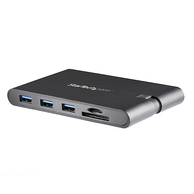 Startech.com usb c multiport adapter, usb type-c mini dock with hdmi 4k or 1080p vga video, 100w pd passthrough, 3x usb 3.0, gigabit ethernet, sd & microsd card reader, usb 3.0 adapter - us
