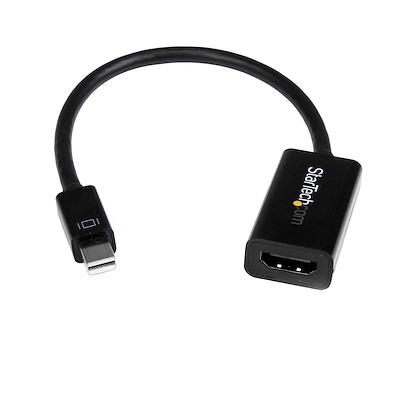 Startech.com conversor de vídeo mini displayport a hdmi con audio – adaptador activo mdp 1.2 para macbook pro – 4k @ 30hz - negro - vídeo conversor - displayport - hdmi - negro