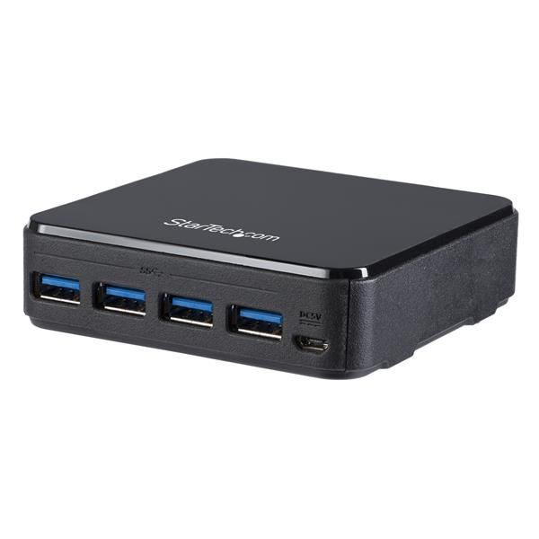 StarTech.com Hub USB - 4 Puertos USB Hembra, 5Gbit/s, Negro
