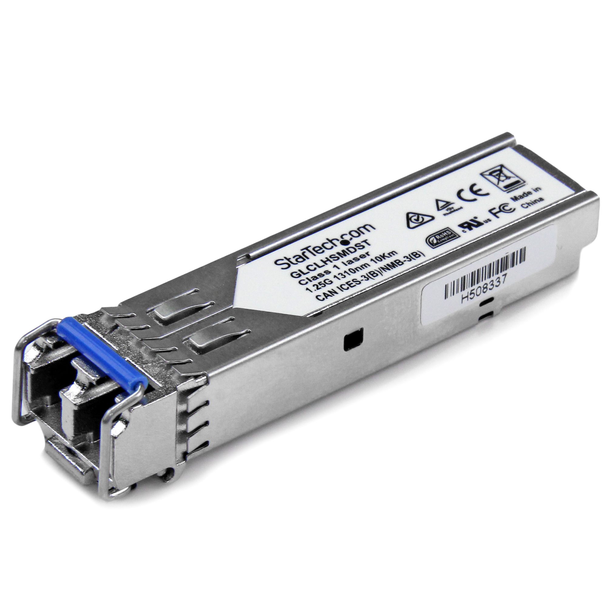 Modulo transceptor sfp compatible cisco glc lh smd 1000base lxlh monomodo 1gbe sfp ethernet gigabit 1gb lc 10km 1310nm cisco firepowerasr920 ie2000 ddm startechcom mod glclhsmdst