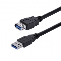 Startech.com cable de 1m de extensión alargador pasivo usb 3.0 superspeed - macho a hembra usb a - extensor - negro - cable alargador usb - usb tipo a (m) a usb tipo a (h) - usb 3.0 - 1 m -