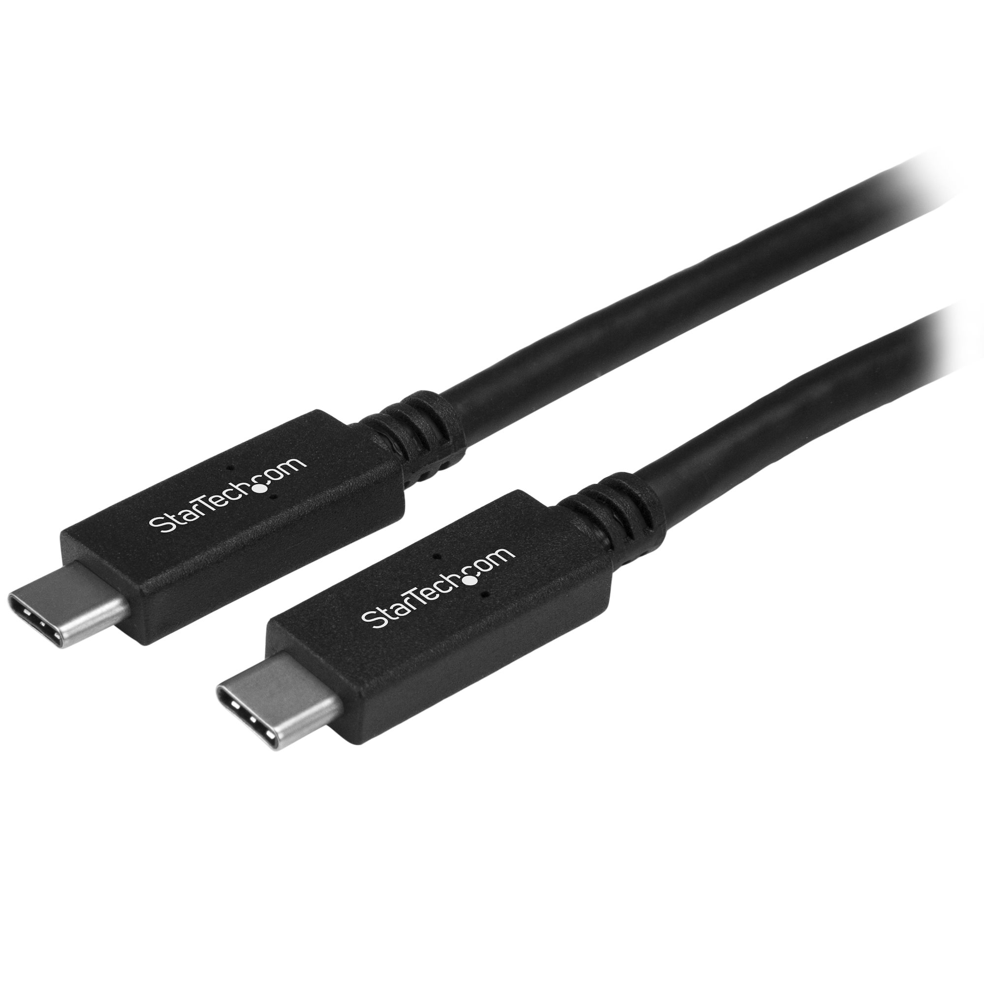 Startech.com cable de 1m usb-c a usb type c de carga - cable usb tipo c usbc usb 3.0 de 5gbps - cable usb - 24 pin usb-c (m) recto a 24 pin usb-c (m) recto - usb 3.1 gen 2 / thunderbolt 3 /
