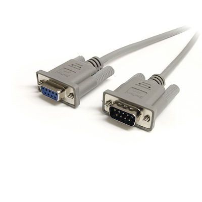 Startech.com cable alargador de 1,8m de extensión db9 serie rs232 ega macho a hembra - extensor gris - cable serie - db-9 (m) a db-9 (h) - 1.8 m - para p/n: icusb232proc, pci2s1p2, pci2s550