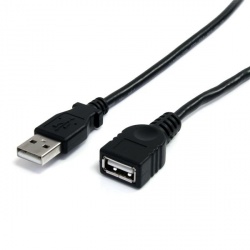 Startech.com cable de 1,8m de extensión alargador usb 2.0 de alta velocidad hi speed - macho a hembra usb a - extensor - negro - cable alargador usb - usb (m) a usb (h) - usb 2.0 - 1.8 m -