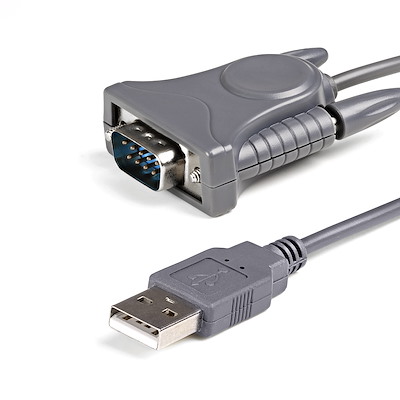 Startech.com cable de 91cm usb a 1 puerto serie rs232 - adaptador  serial - 1x db9 db25 - 1x usb a - adaptador serie - usb 2.0 - gris