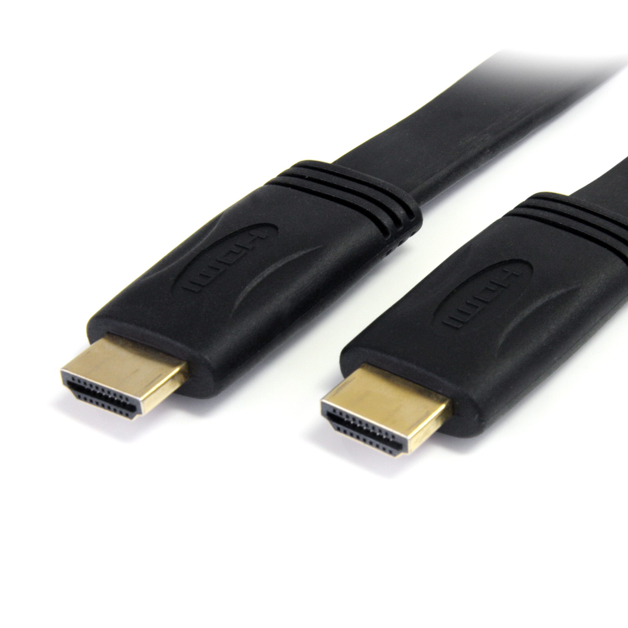 Cable hdmi de 3m plano de alta velocidad con ethernet 2x hdmi macho ultra hd 4k x 2k negro startechcom mod hdmimm10fl
