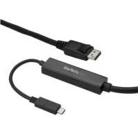 Cable adaptador de 3m usb c a displayport 4k 60hz negro cable usb tipo c a dp cable de video usbc startechcom mod cdp2dpmm3mb
