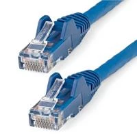 Cable ethernet cat 6 de 50 cm lszh cable de red patch cat6 utp rj45 poe de 100w 10 gbe sin enganches azul etl startechcom mod n6lpatch50cmbl