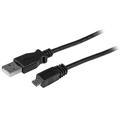 Startech.com 6ft micro usb cable - a to micro b - cable usb - usb (m) a micro-usb tipo b (m) - usb 2.0 - 1.8 m - negro - para p/n: cdp2hduacp2, kitbxavhdpeu, kitbxavhdpuk, kitbxdockpeu, kit