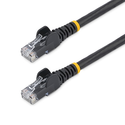 Startech.com 10ft cat6 ethernet cable, 10 gigabit snagless rj45 650mhz 100w poe patch cord, cat 6 10gbe utp network cable w/strain relief, black, fluke tested/wiring is ul certified/tia - c