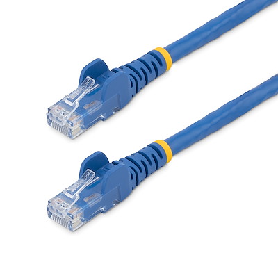 Startech.com 7ft cat6 ethernet cable, 10 gigabit snagless rj45 650mhz 100w poe patch cord, cat 6 10gbe utp network cable w/strain relief, blue, fluke tested/wiring is ul certified/tia - cat