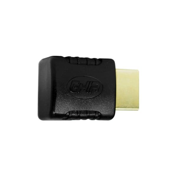 Adaptador ghia adap-6 codo hdmi macho a hdmi hembra / angulo de 90 grados