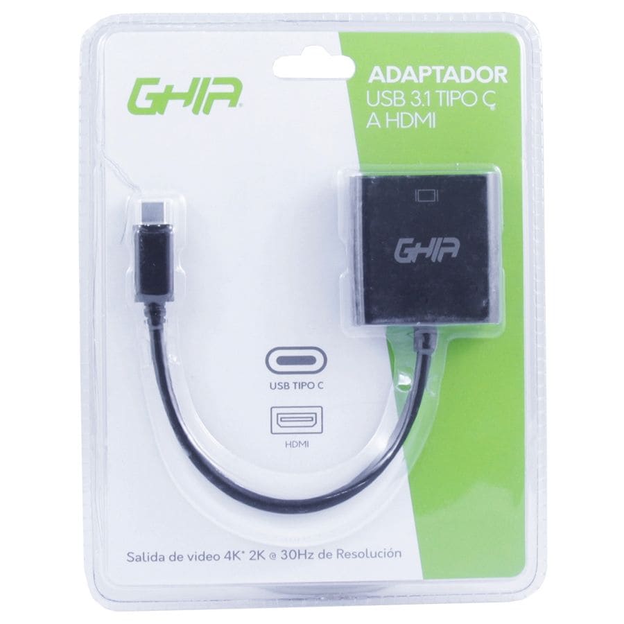 Adaptador Ghia HDMI Hembra a Tipo C Macho Modelo ADAP-12