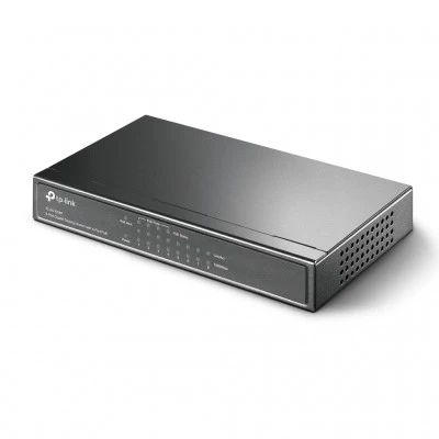 SWITCH Gigabit TP-LINK con 8 puertos 10/100/1000 Mbps 4xPoE (TL-SG1008P) 64W