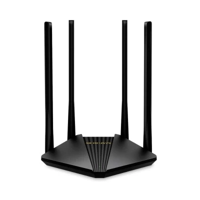 Ruteador Inalambrico Mercusys AC1200, 4 antenas, Doble banda, Wi-Fi 5, Negro