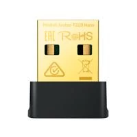 Tarjeta de red inalambrica TP-Link Archer T2UB Nano USB, Wi-Fi 5, 433/200 Mbps, Negro