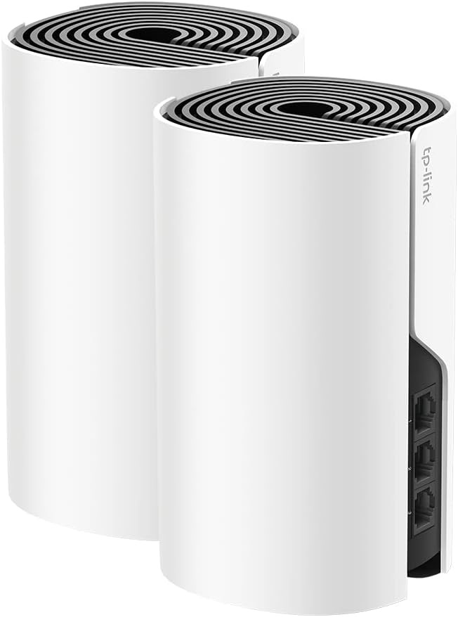TP-Link Deco WiFi Mesh, Sistema WiFi de Malla para Todo el Hogar, AC1900, hasta 1300Mbps en 5GHz, 3*Gigabit, Compatible con Todos los Deco, Deco S7(2-Pack)