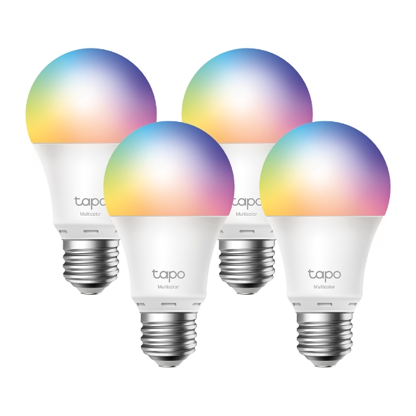 Foco WI FI LED Inteligente RGB Multicolor Tapo L530E (Paquete con 4 Piezas)