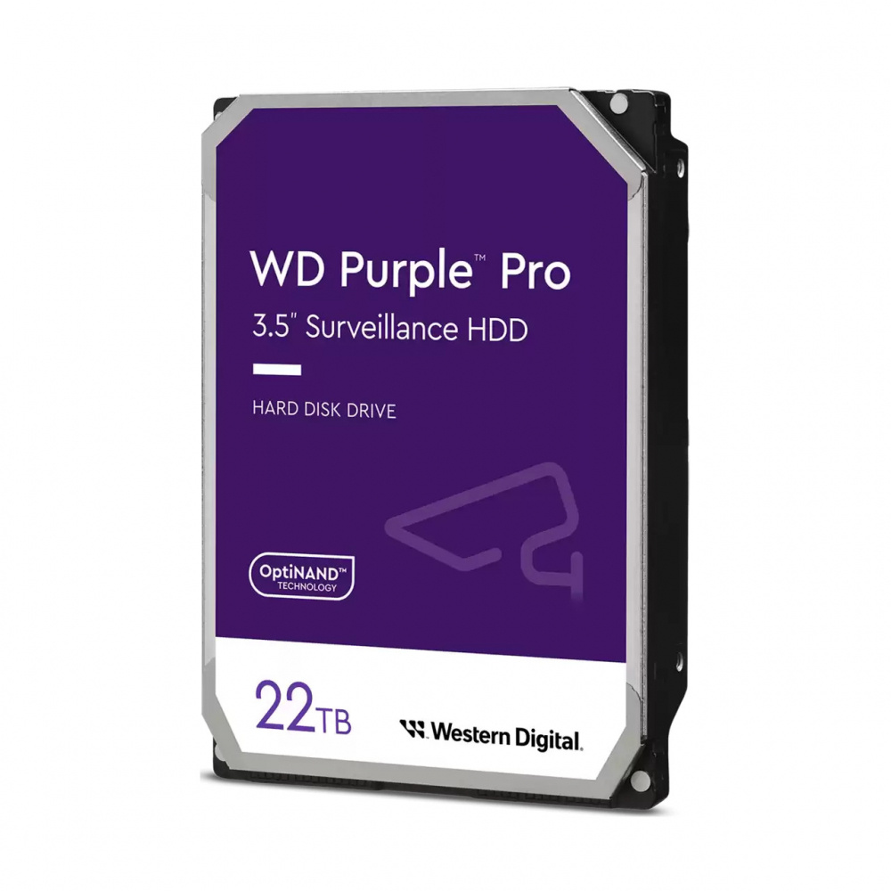 Disco Duro para Videovigilancia Western Digital WD Purple Pro 3.5", 22TB, SATA III, 6 Gbit/s, 7200RPM, 512MB Caché, WD221PURP