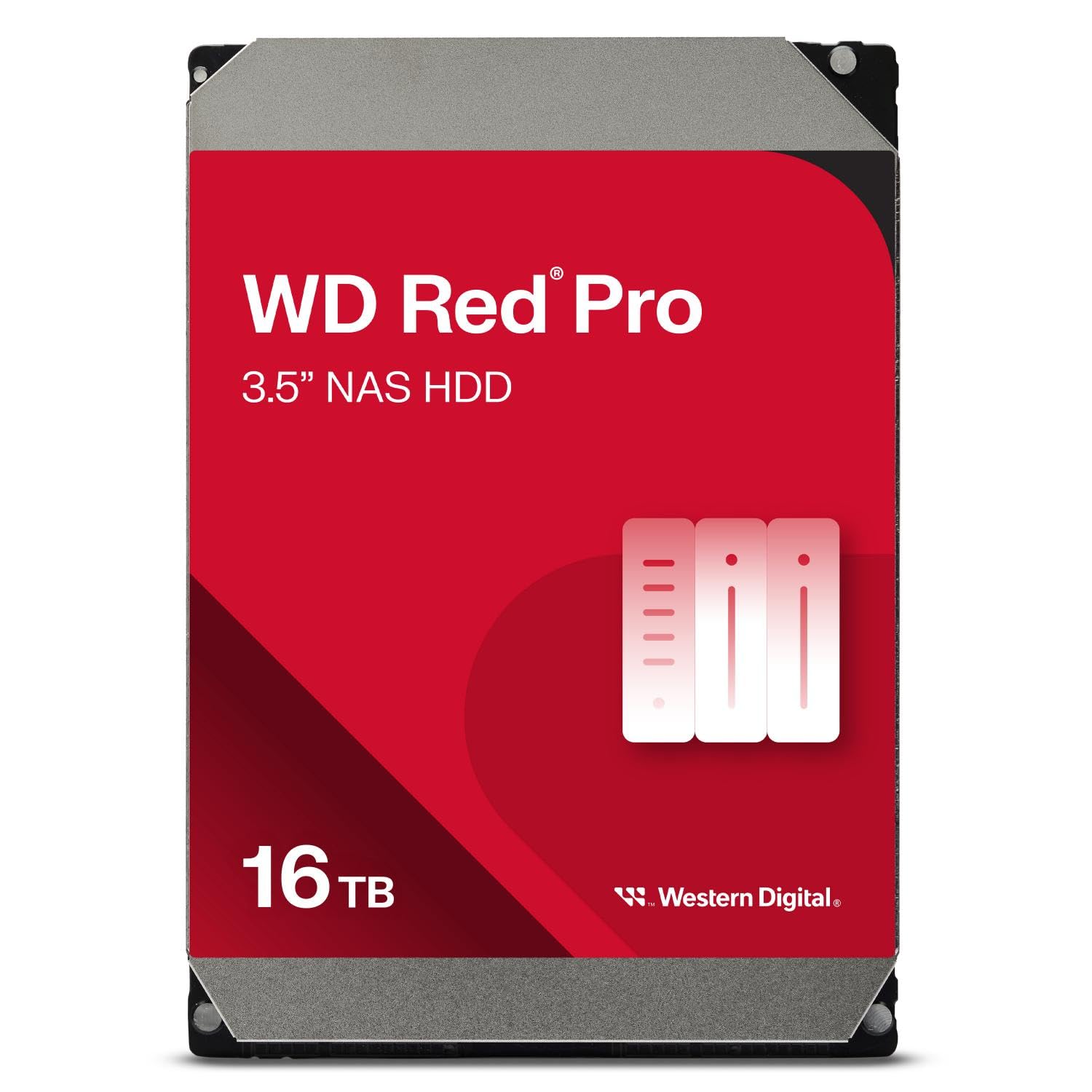 Disco Duro para NAS Western Digital WD Red Pro 3.5'' hasta 24 Bahías, 16TB, SATA III, 6 Gbit/s, 7200RPM, 256MB Cache, WD161KFGX