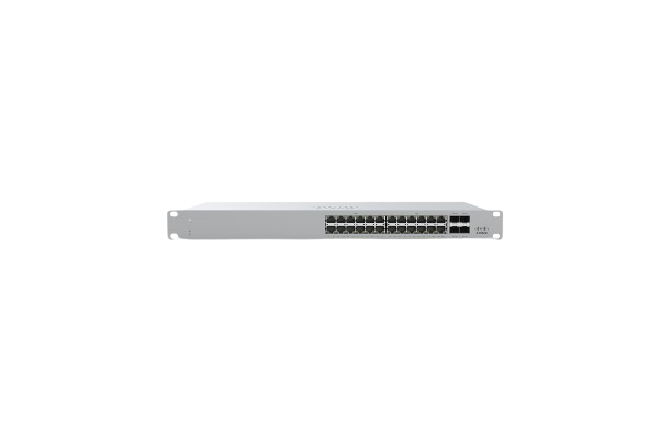 Switch Cisco Meraki Gigabit Ethernet MS210-24P-HW, 24 Puertos 10/100/1000Mbps + 4 Puertos SFP, 128 Gbit/s, 16.000 Entradas - Administrable