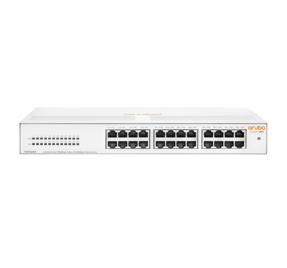 Switch HPE Networking Instant On Gigabit Ethernet 1430 24G, 24 Puertos 10/100/1000Mbps, 48 Gbit/s, 8.192 Entradas - No Administrable