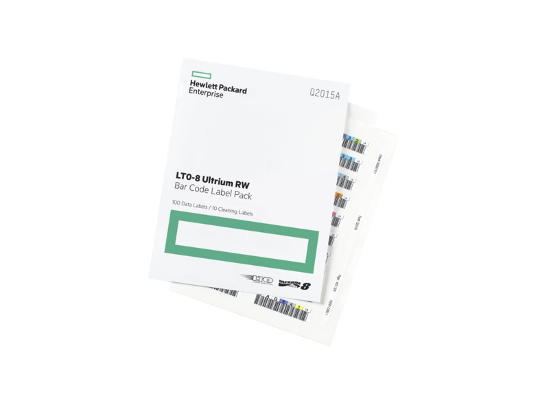 HPE Etiquetas Adhesivas para LTO-8 Ultrium RW, 100 Piezas
