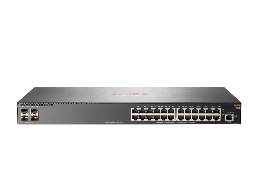 Switch Aruba Gigabit Ethernet 2930F 24G 4SFP, 24 Puertos 10/100/1000Mbps + 4 Puertos SFP, 56 Gbit/s, 32.768 Entradas - Administrable