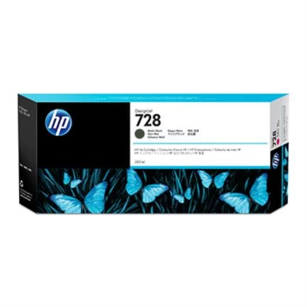 Cartucho HP 728 Negro Mate Original, 300ml