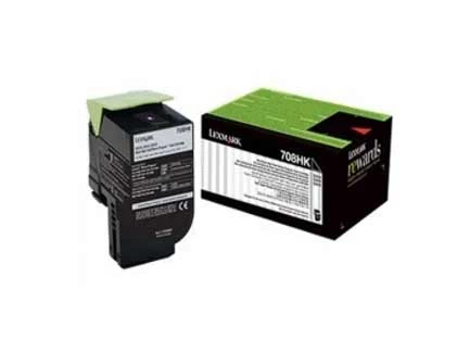 Tóner Lexmark 70C8HK0 Alto Rendimiento Negro, 4.000 Páginas