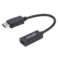 Manhattan Adaptador DisplayPort Macho - HDMI A Hembra, Negro