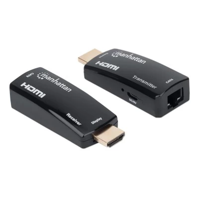 Kit Extensor de video Manhattan HDMI por cable Ethernet Cat5/6, Hasta 60m, 1080p, 60Hz