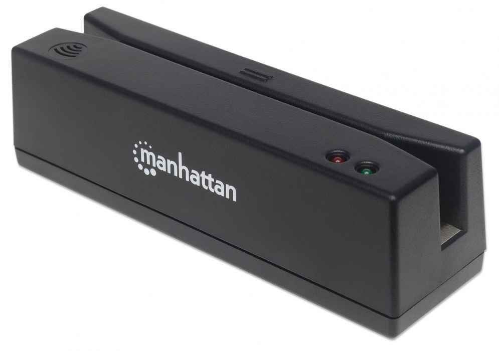 Lector usb manhattan de banda magnetica para tarjetas 4...