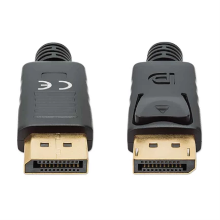 Cable manhattan displayport m-m 8k a 60hz 3m color negro