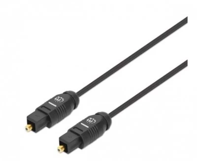 Manhattan Cable AUX Toslink Macho - Toslink Macho, 3 Metros, Negro