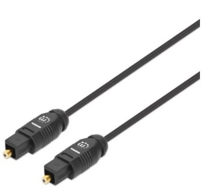 Cable de audio digital optico toslink manhattan 356091