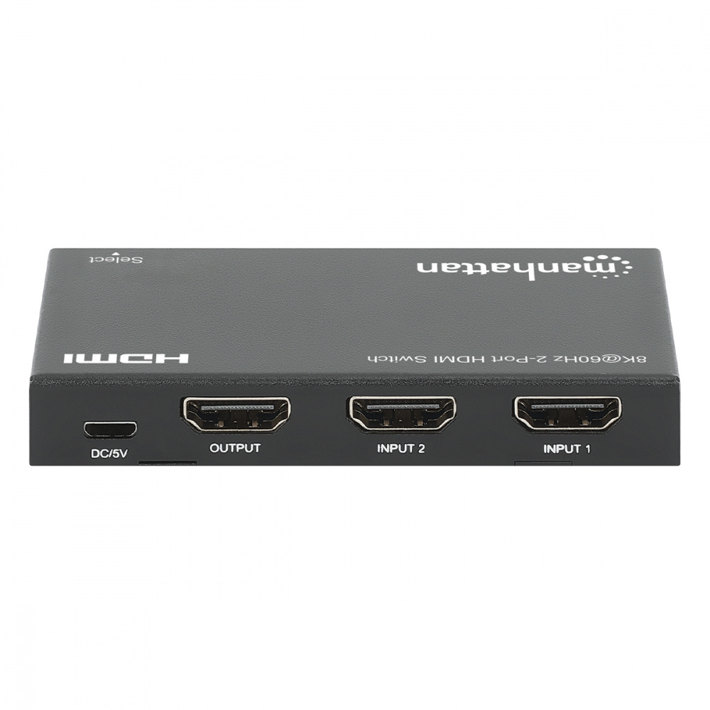 Manhattan switch hdmi de 2 puertos, 3x hdmi hembra, negro