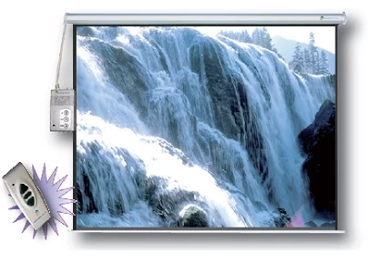 Pantalla de Proyección Eléctrica Multimedia Screens, Blanco