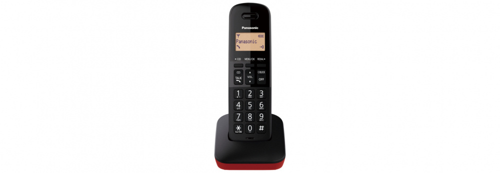 Panasonic telefono inalambrico p.lcd 1.4 moderno rojo (...