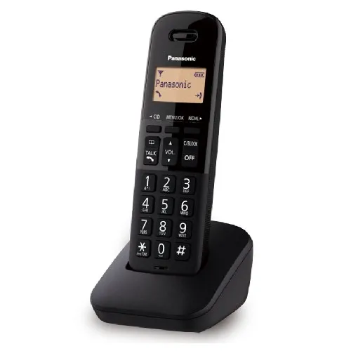 Panasonic telefono inalambrico p.lcd 1.4 moderno negro...