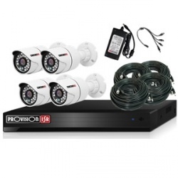 Provision kit 4 cam bala 2mp + dvr 8ch + 1 ip + acces (...